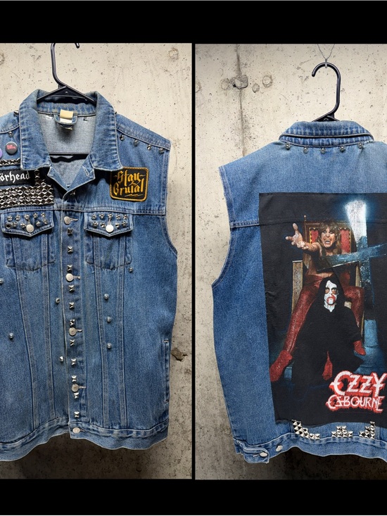 None Other - Custom studded metal battle vest. Ozzy Osbourne, Motörhead